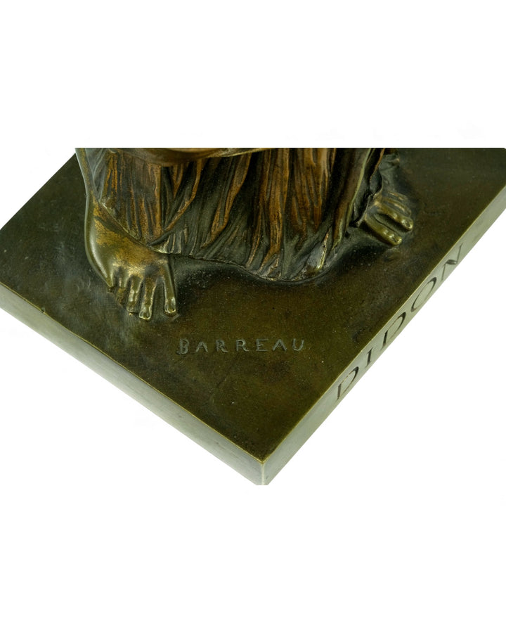 Escultura antigua de bronce «Didon» de Auguste Marie Barreau
