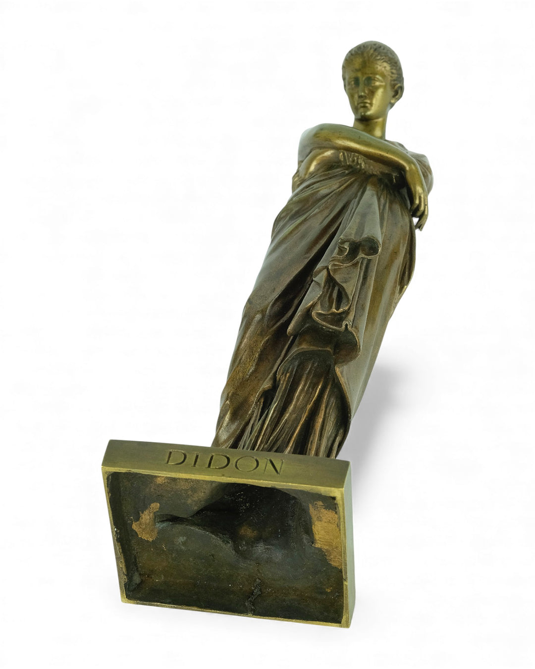 Escultura antigua de bronce «Didon» de Auguste Marie Barreau