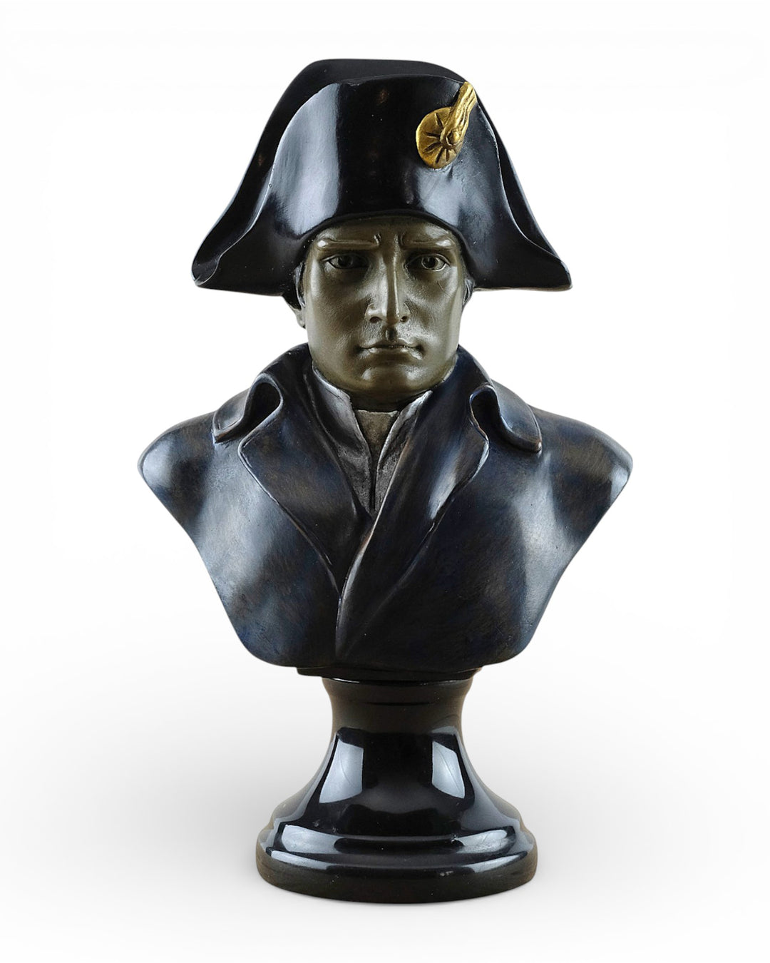 Bronze bust of Napoleon Bonaparte (hand-painted)