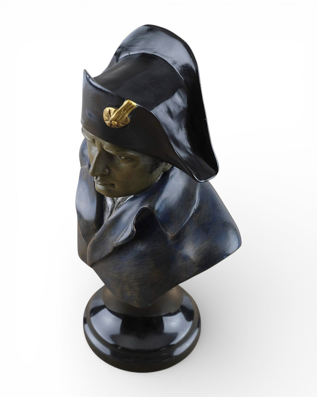 Bronze bust of Napoleon Bonaparte (hand-painted)