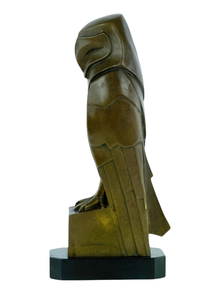 Bronzen beeld van uil in Art Deco stijl - naar Johan Coenraad Altorf