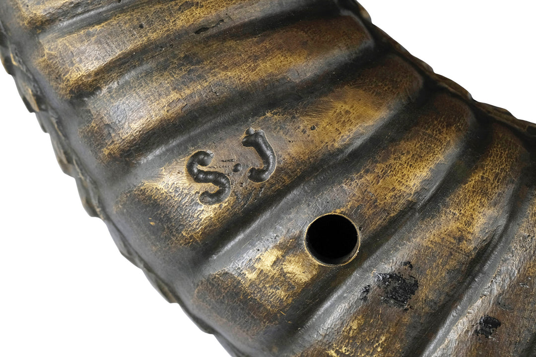 Bronze rattlesnake sculpture