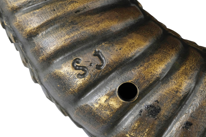 Bronze rattlesnake sculpture