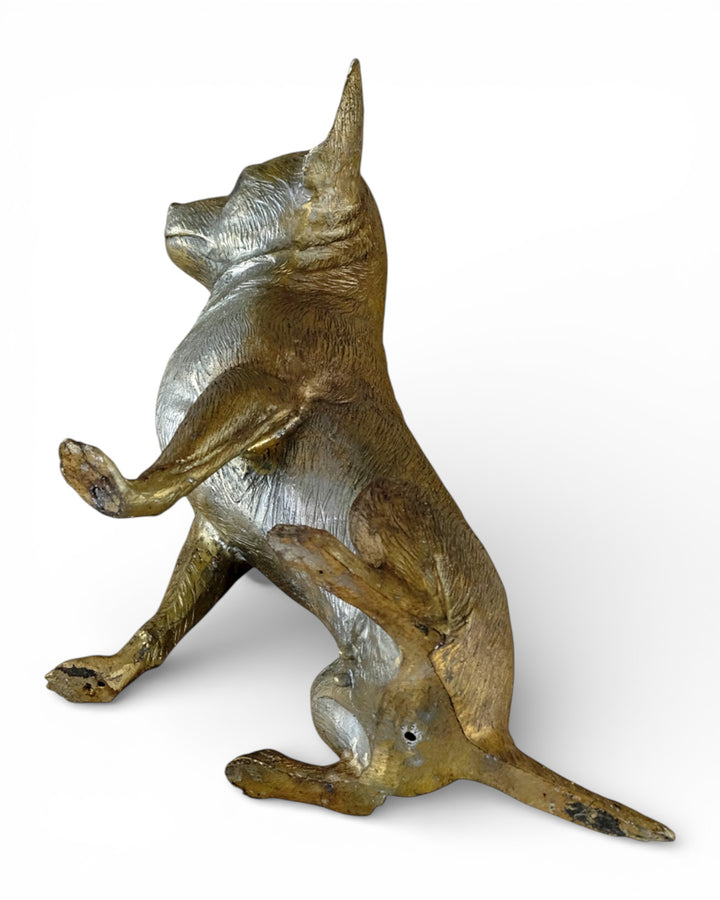 Lifesize bronze Chihuahua sculpture (hand-painted)