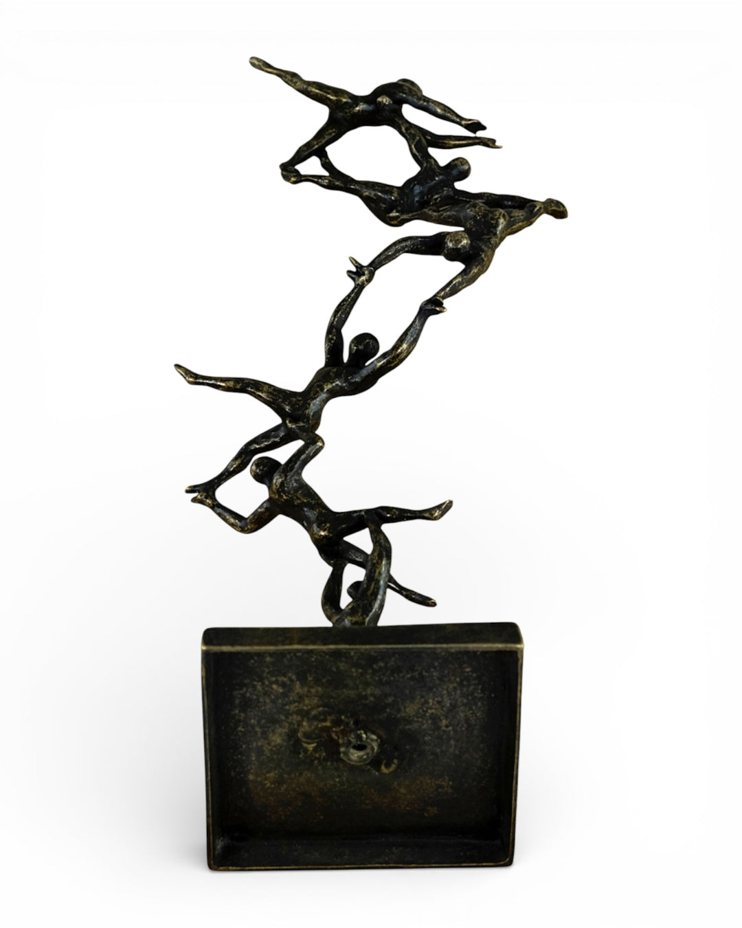 Bronzen sculptuur “Samen naar de top” van Ben Wouters 