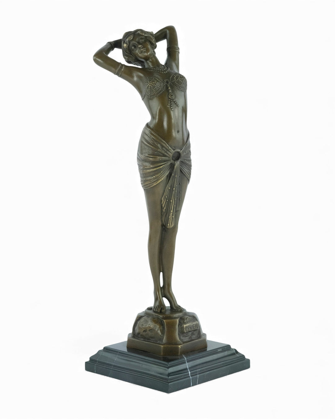 Bronzen sculptuur getiteld 'Reveil' naar Paul Philippe