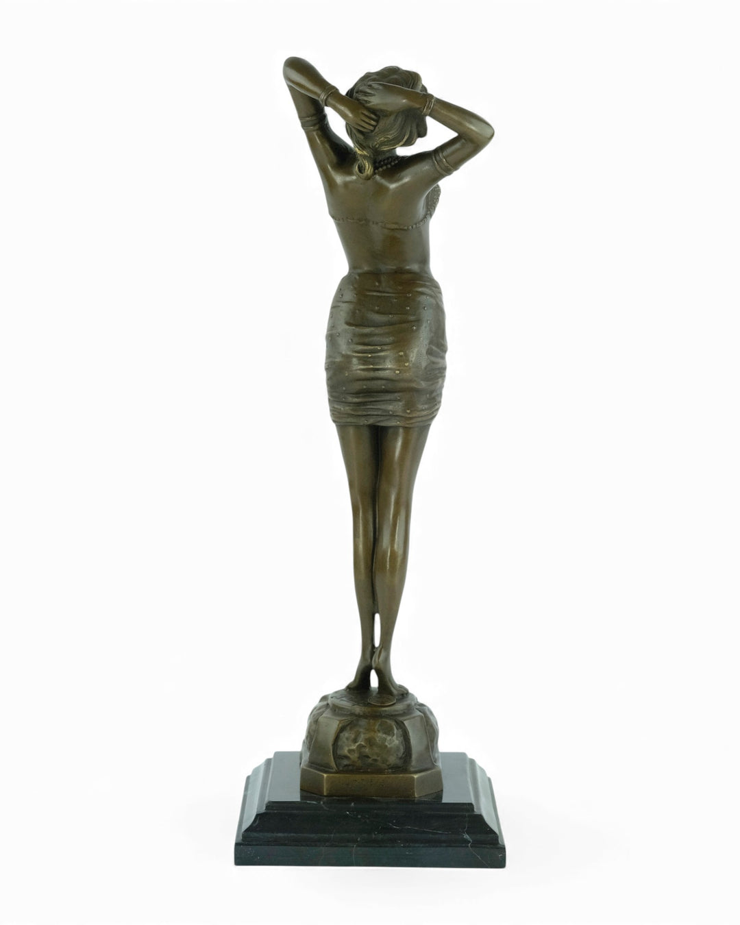 Bronzen sculptuur getiteld 'Reveil' naar Paul Philippe