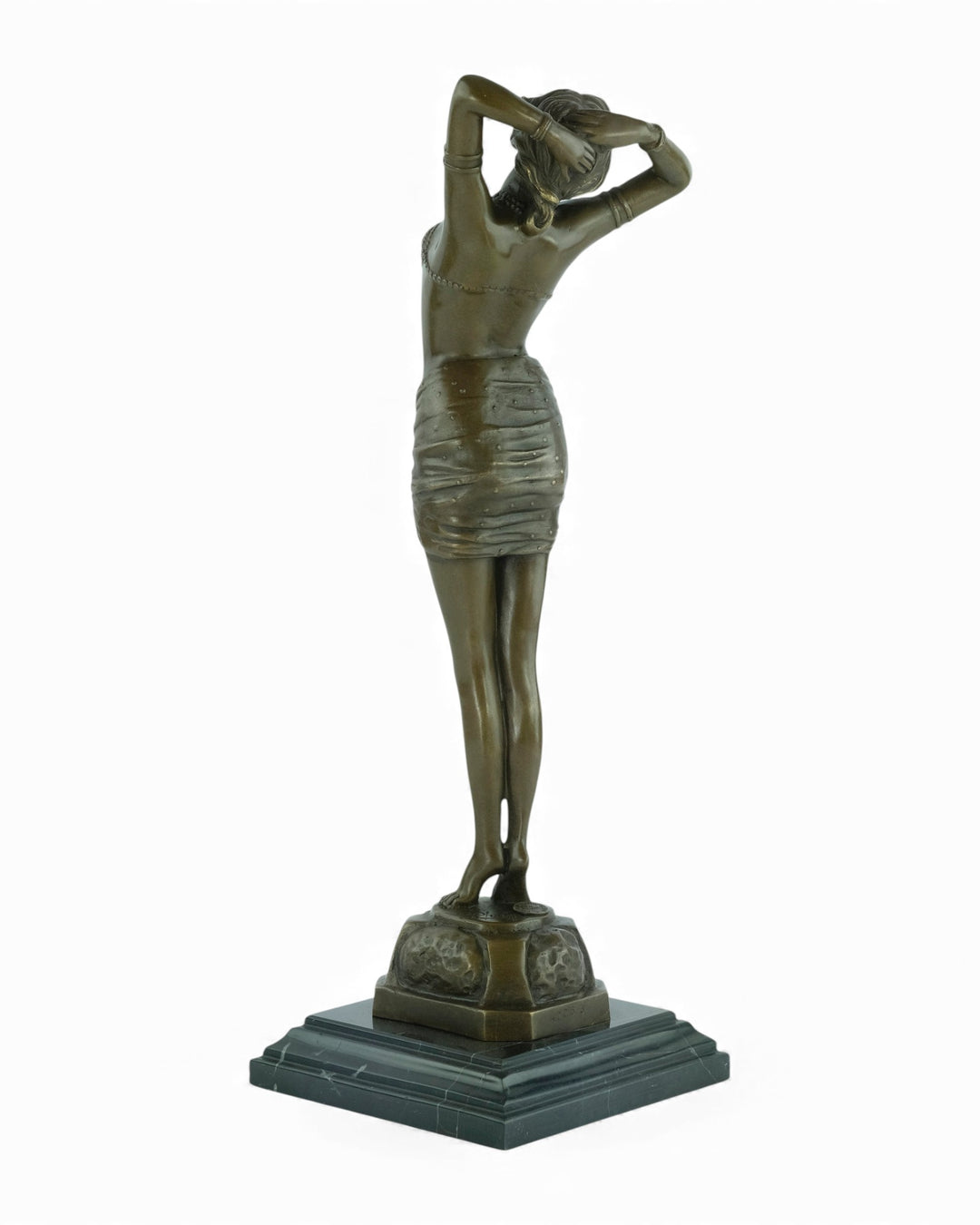 Bronzen sculptuur getiteld 'Reveil' naar Paul Philippe