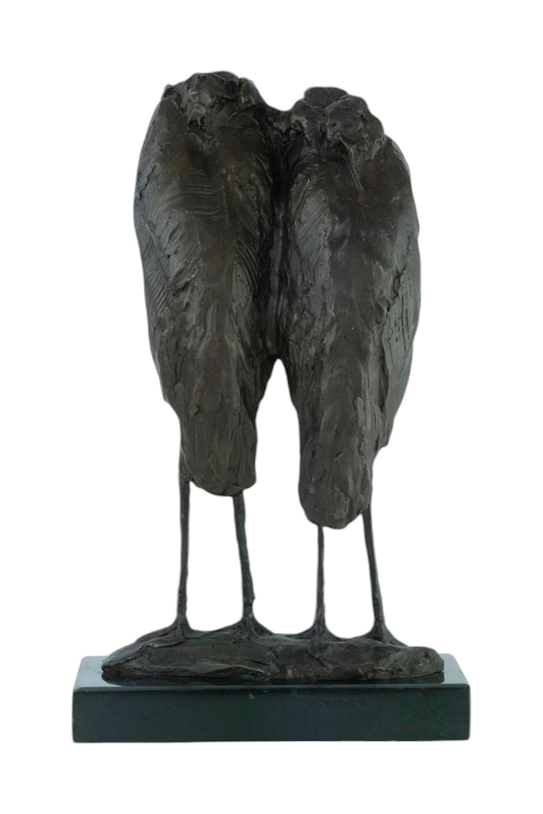 Bronze sculpture of a marabou couple after Rembrandt Bugatti