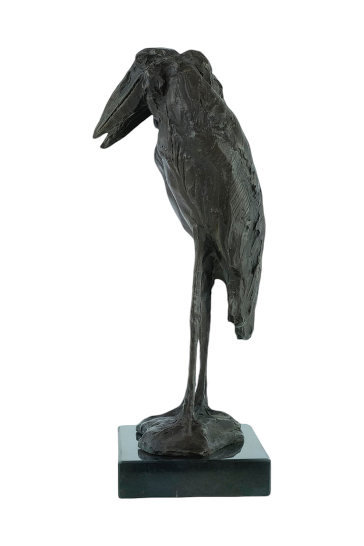 Bronze sculpture of a marabou couple after Rembrandt Bugatti