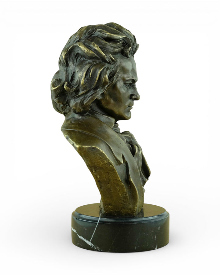 Busto de bronce de Ludwig von Beethoven