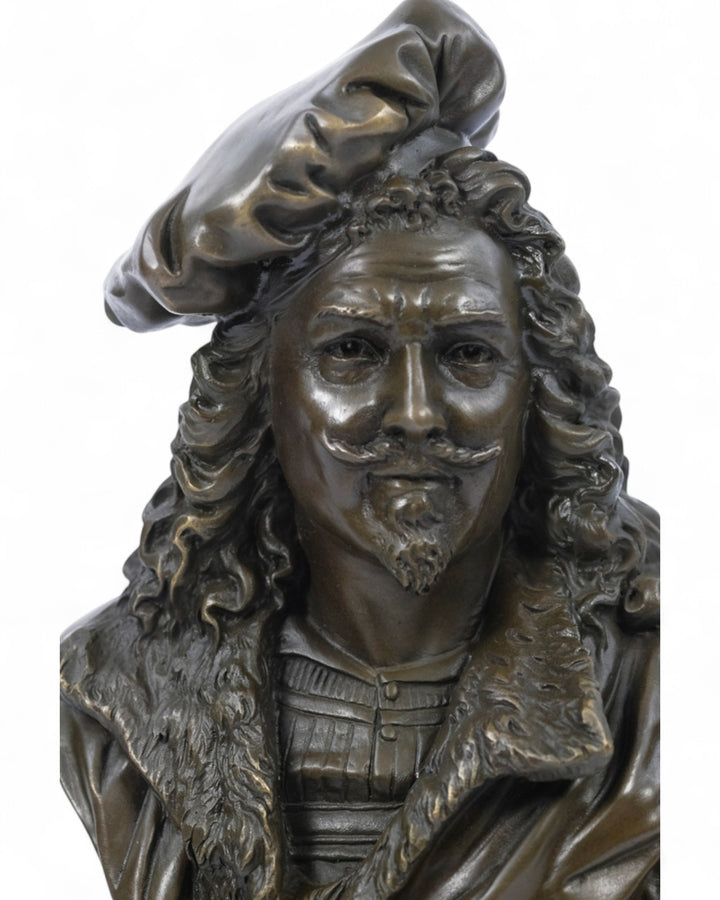 Bronze bust of Rembrandt van Rijn