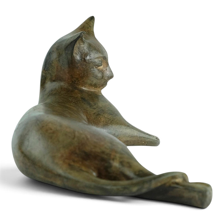 Bronze cat sculpture by Pierre Chenet