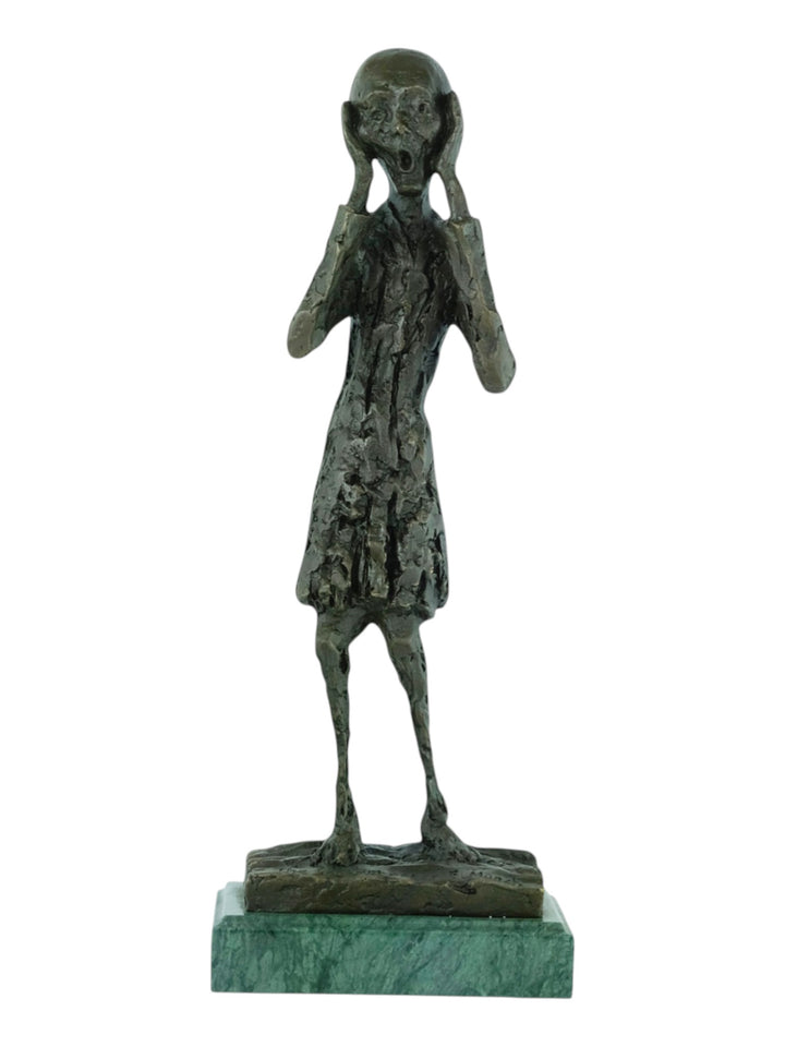 Bronzen sculptuur van De Schreeuw - geïnspireerd door Edvard Munch