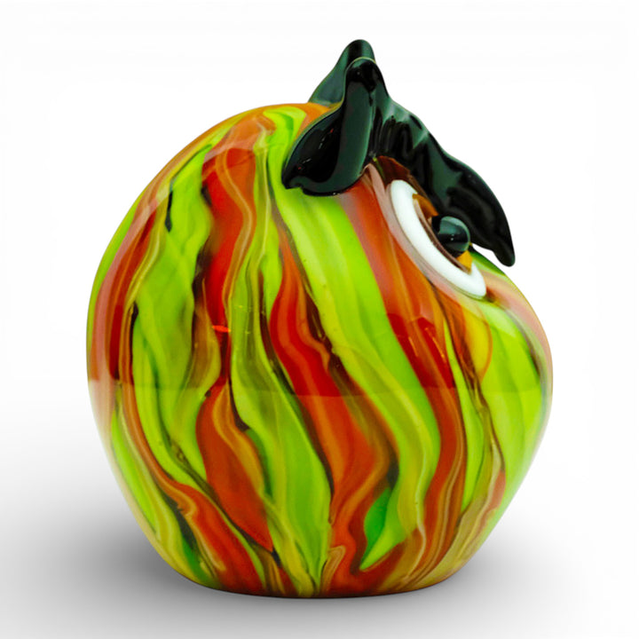 Colourful glass owl in Murano style