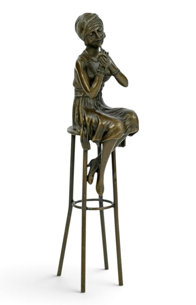 Bronze Sculpture 'A Little Rouge' after Chiparus