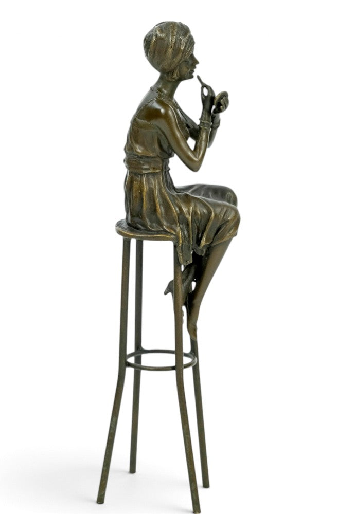Bronze Sculpture 'A Little Rouge' after Chiparus