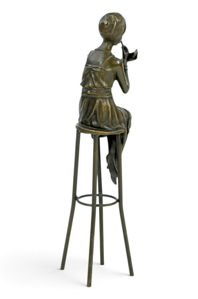 Bronze Sculpture 'A Little Rouge' after Chiparus