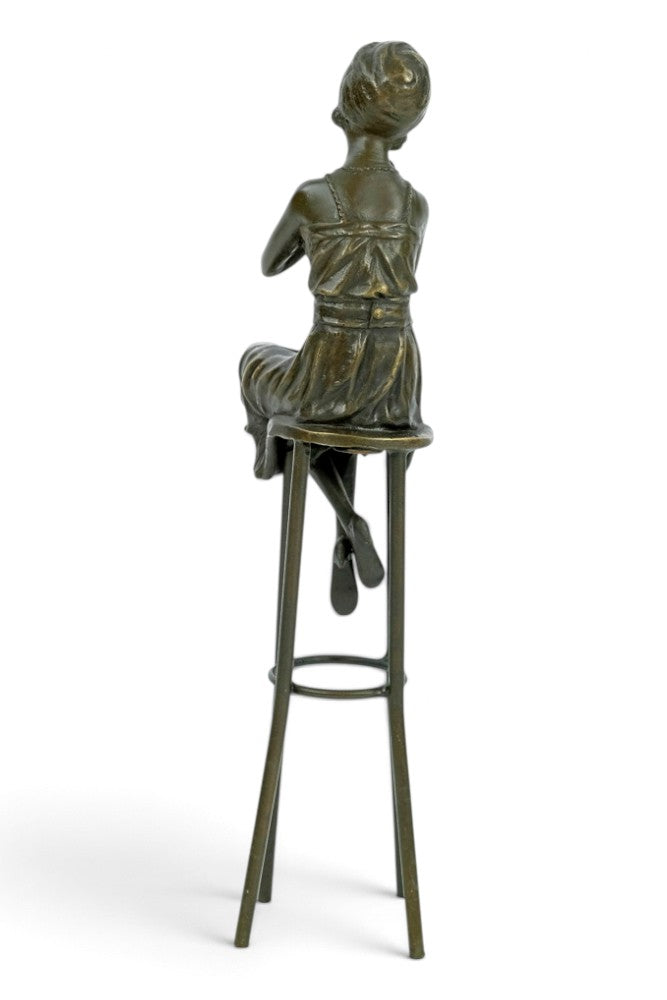 Bronze Sculpture 'A Little Rouge' after Chiparus