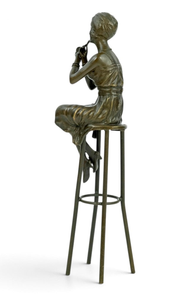 Bronze Sculpture 'A Little Rouge' after Chiparus