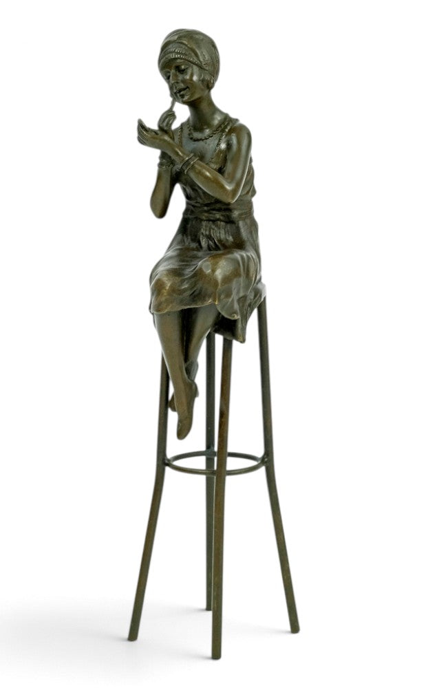 Bronze Sculpture 'A Little Rouge' after Chiparus