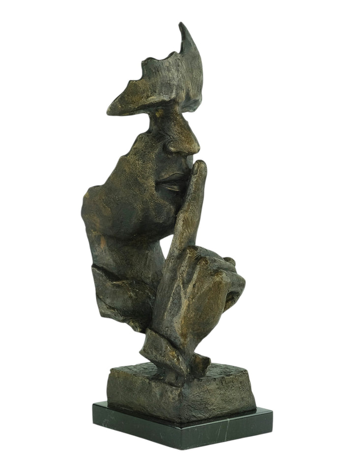 Scultura in bronzo di Il Silenzioso dopo Salvador Dalì