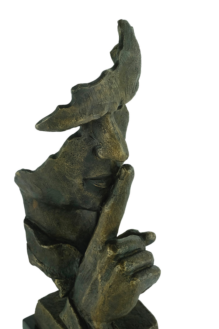 Scultura in bronzo di Il Silenzioso dopo Salvador Dalì