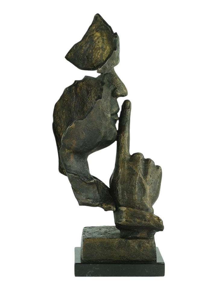 Scultura in bronzo di Il Silenzioso dopo Salvador Dalì