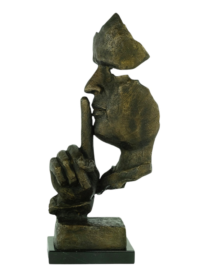 Scultura in bronzo di Il Silenzioso dopo Salvador Dalì