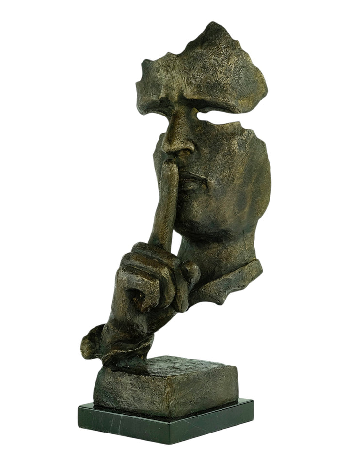 Scultura in bronzo di Il Silenzioso dopo Salvador Dalì