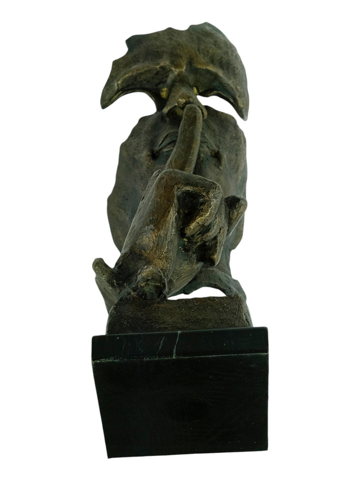 Scultura in bronzo di Il Silenzioso dopo Salvador Dalì