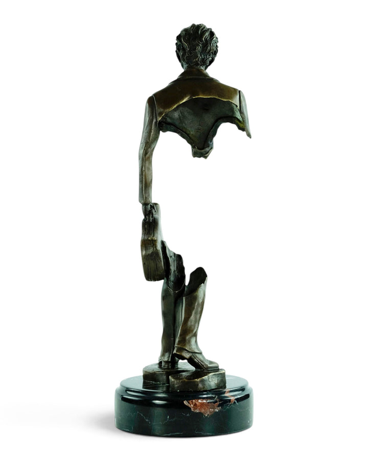 Sculpture en bronze « The Traveling Musician » – inspirée de Bruno Catalano