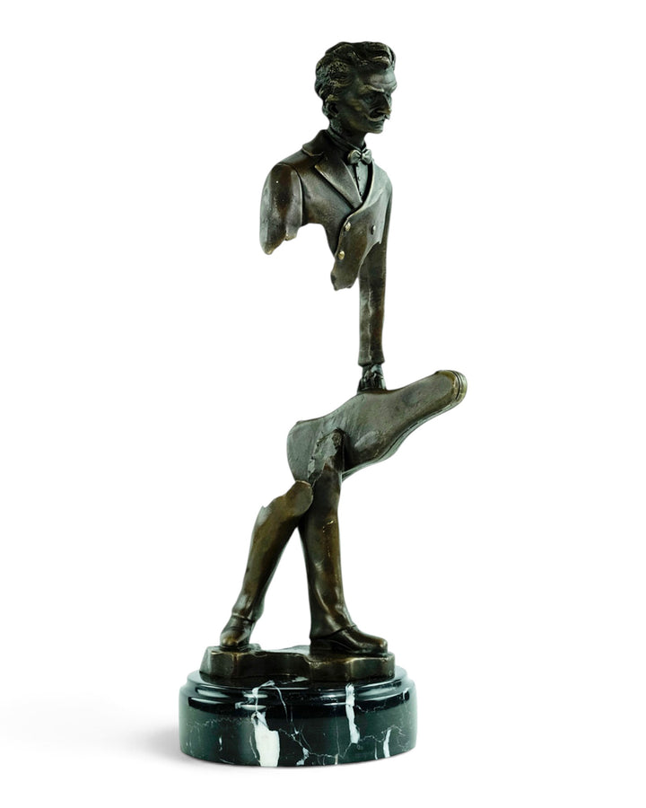 Sculpture en bronze « The Traveling Musician » – inspirée de Bruno Catalano