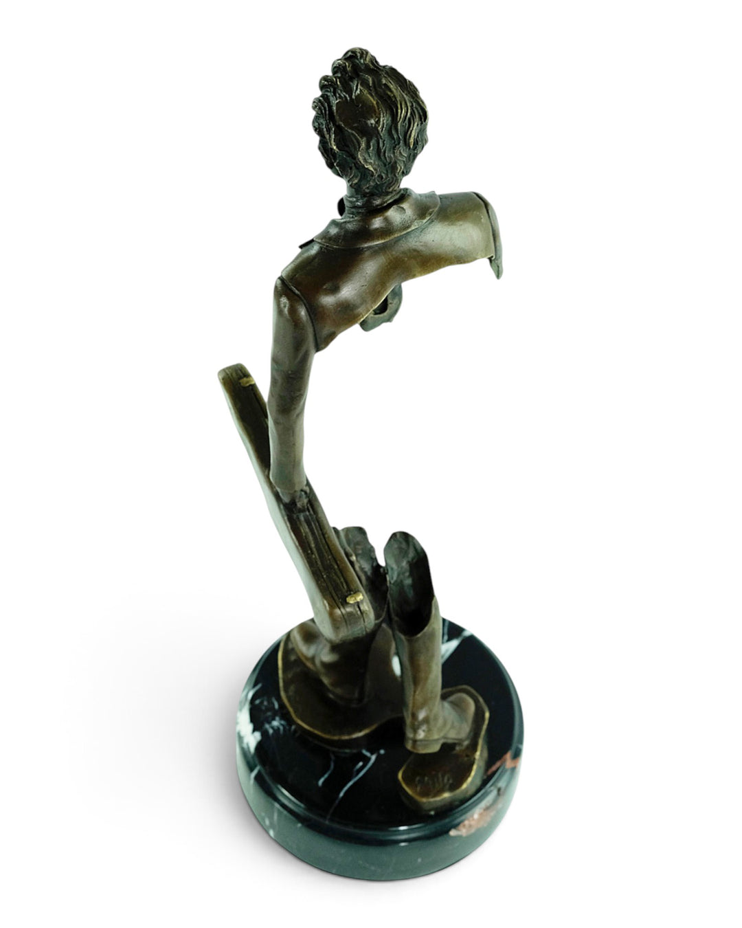 Sculpture en bronze « The Traveling Musician » – inspirée de Bruno Catalano