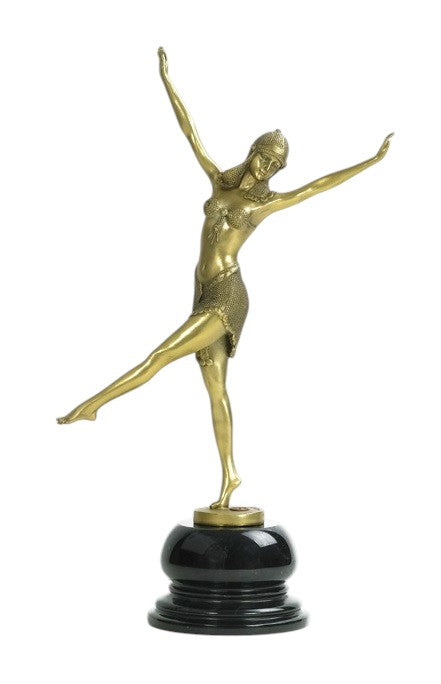 Bronze sculpture of a dancer named 'Palmyra'
