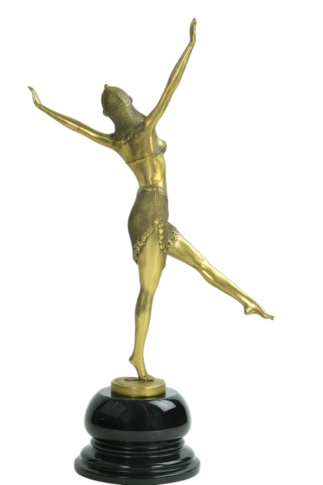 Bronze sculpture of a dancer named 'Palmyra'