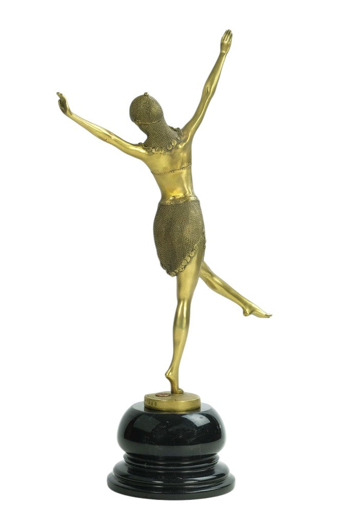 Bronze sculpture of a dancer named 'Palmyra'