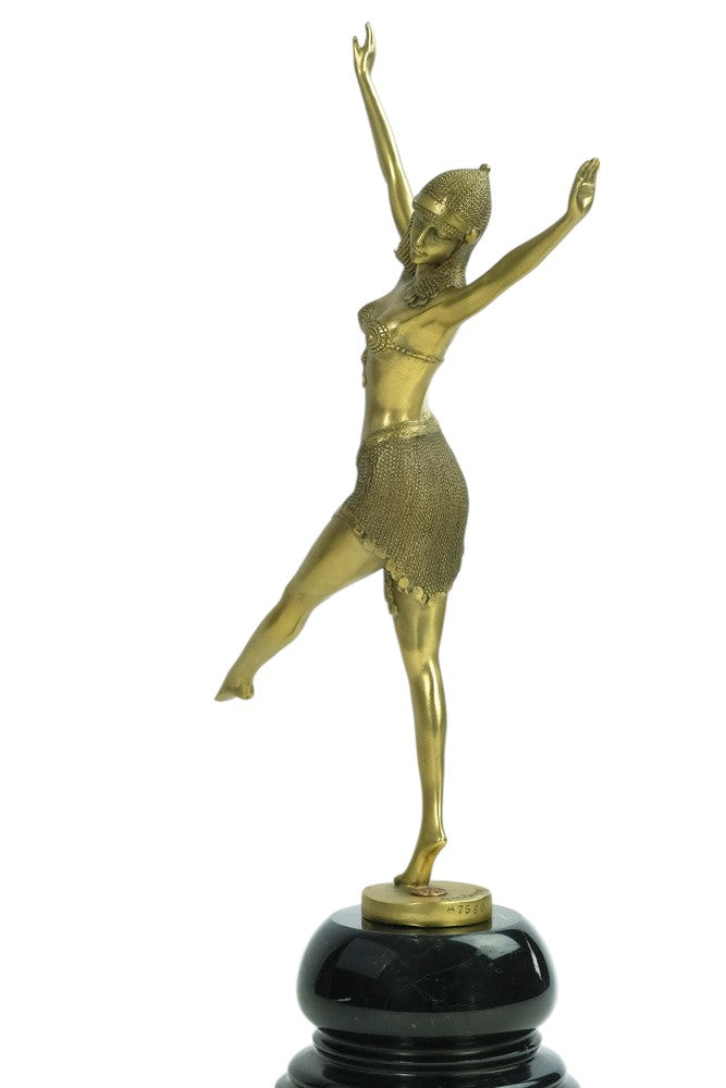 Bronze sculpture of a dancer named 'Palmyra'
