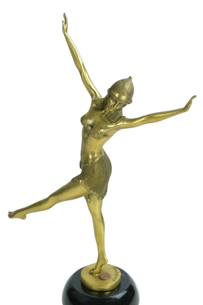 Bronze sculpture of a dancer named 'Palmyra'