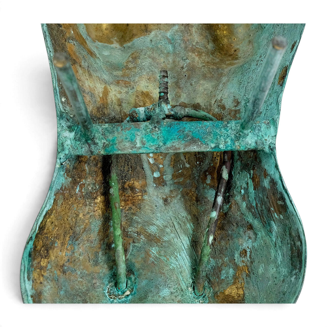 Zwei Nilpferd-Skulpturen aus Bronze mit Brunnenfunktion