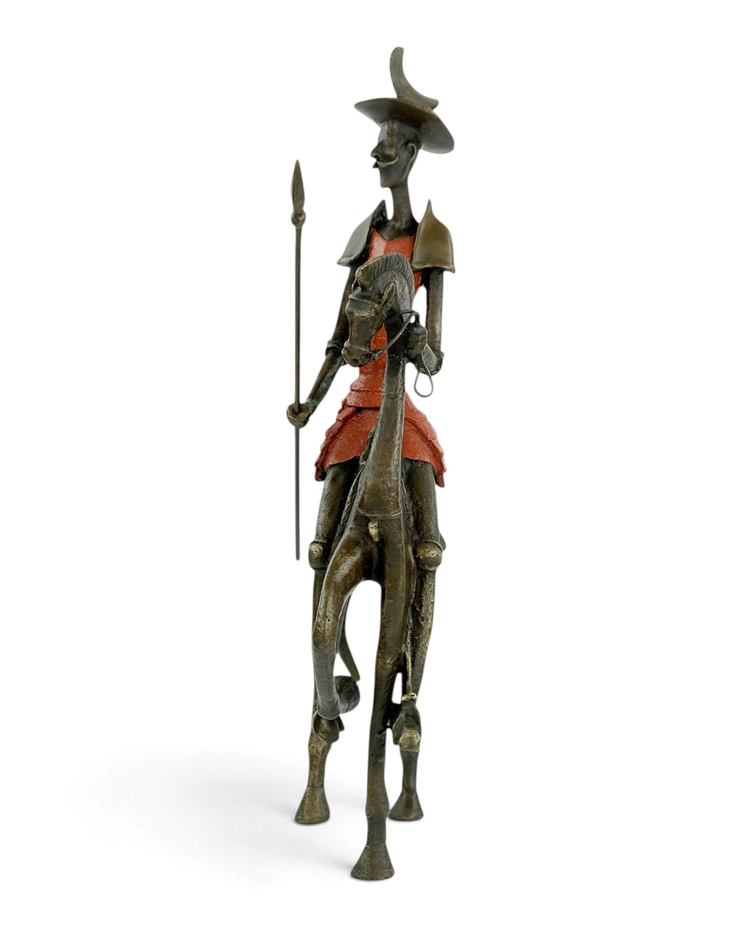 Bronzeskulptur Don Quijote zu Pferd inspiriert von Salvador Dali