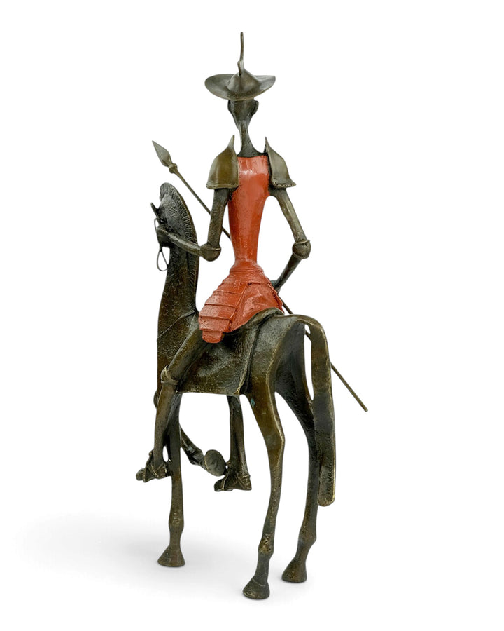Bronzeskulptur Don Quijote zu Pferd inspiriert von Salvador Dali