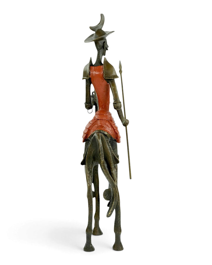 Bronzeskulptur Don Quijote zu Pferd inspiriert von Salvador Dali
