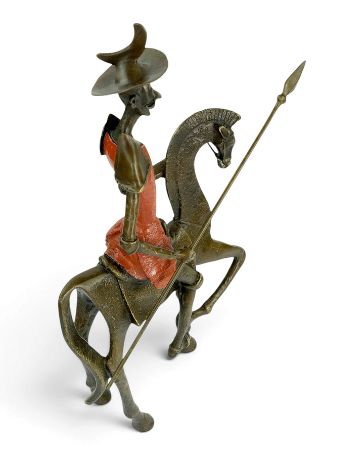 Bronzeskulptur Don Quijote zu Pferd inspiriert von Salvador Dali