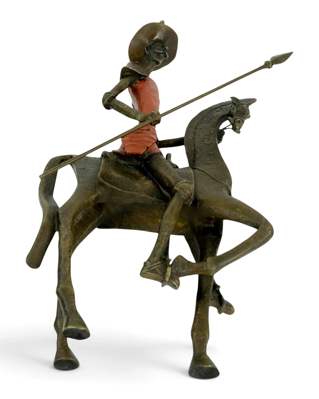 Bronzeskulptur Don Quijote zu Pferd inspiriert von Salvador Dali