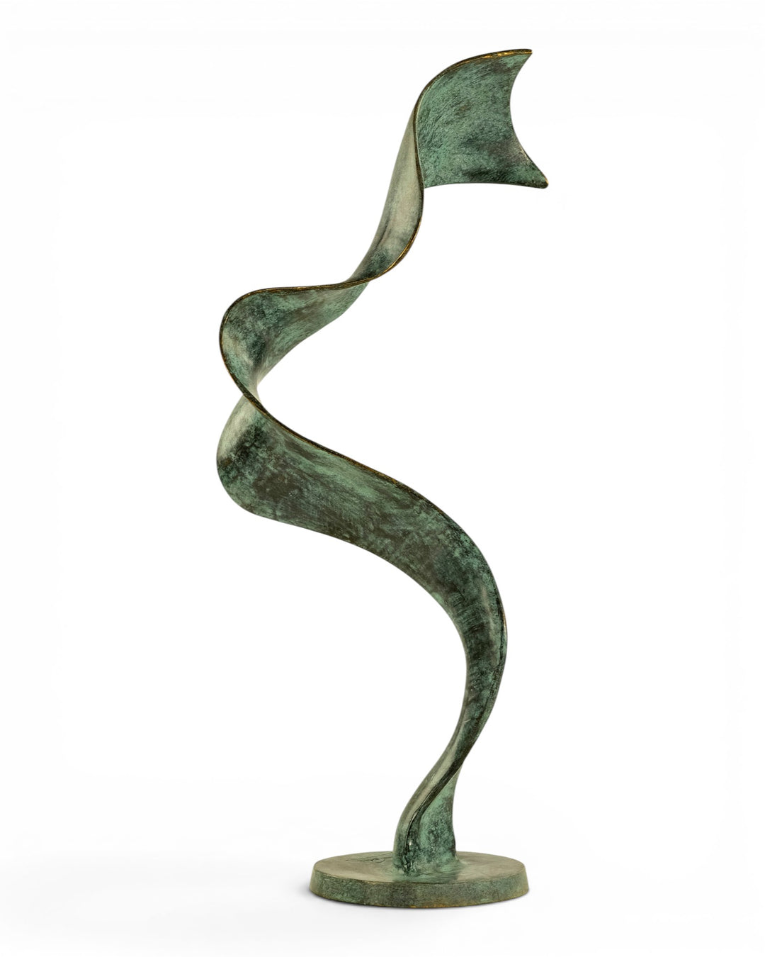 Scultura astratta in bronzo dalle forme fluide di Ben Wouters