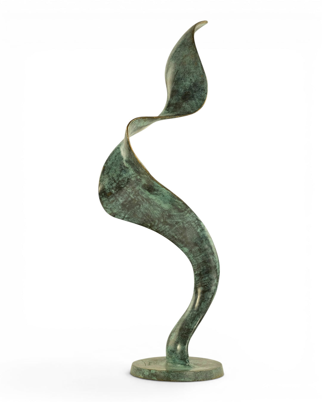 Scultura astratta in bronzo dalle forme fluide di Ben Wouters