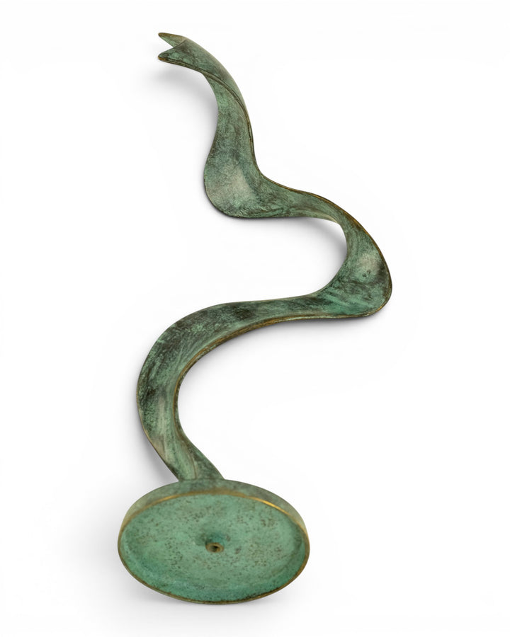 Scultura astratta in bronzo dalle forme fluide di Ben Wouters