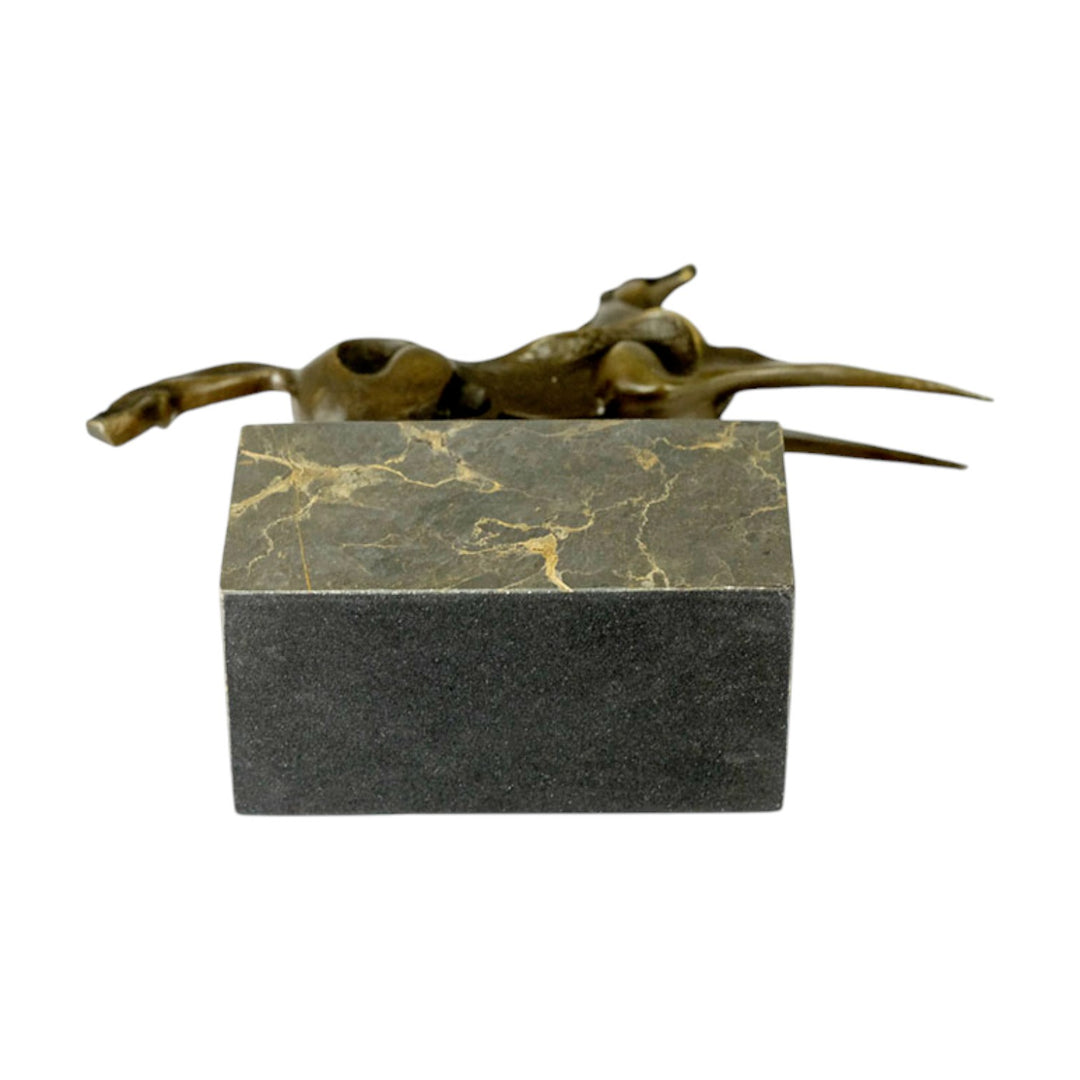 Abstract bronze horse sculpture