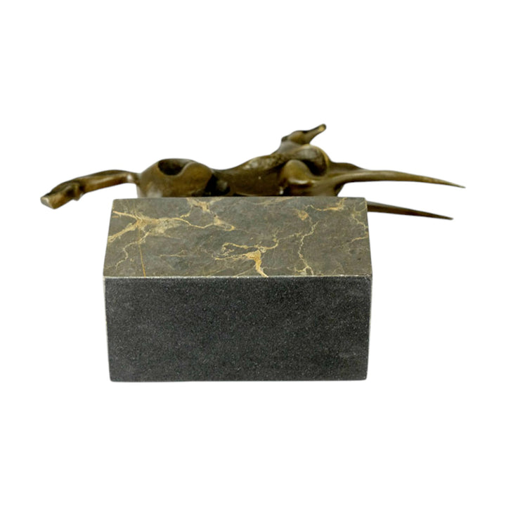 Abstract bronze horse sculpture